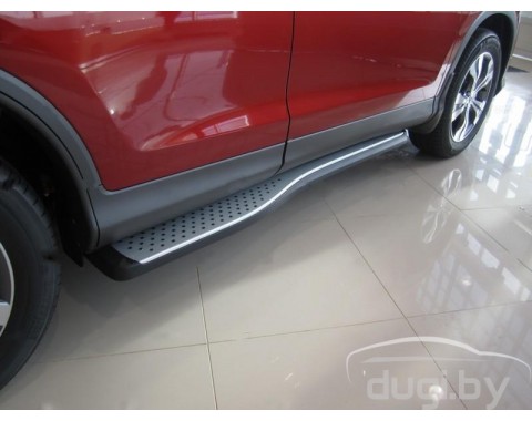 Пороги боковые для Honda CR-V (2013-...).